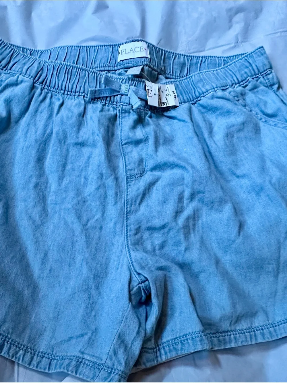 The Children's Place Light Blue Drawstring Shorts